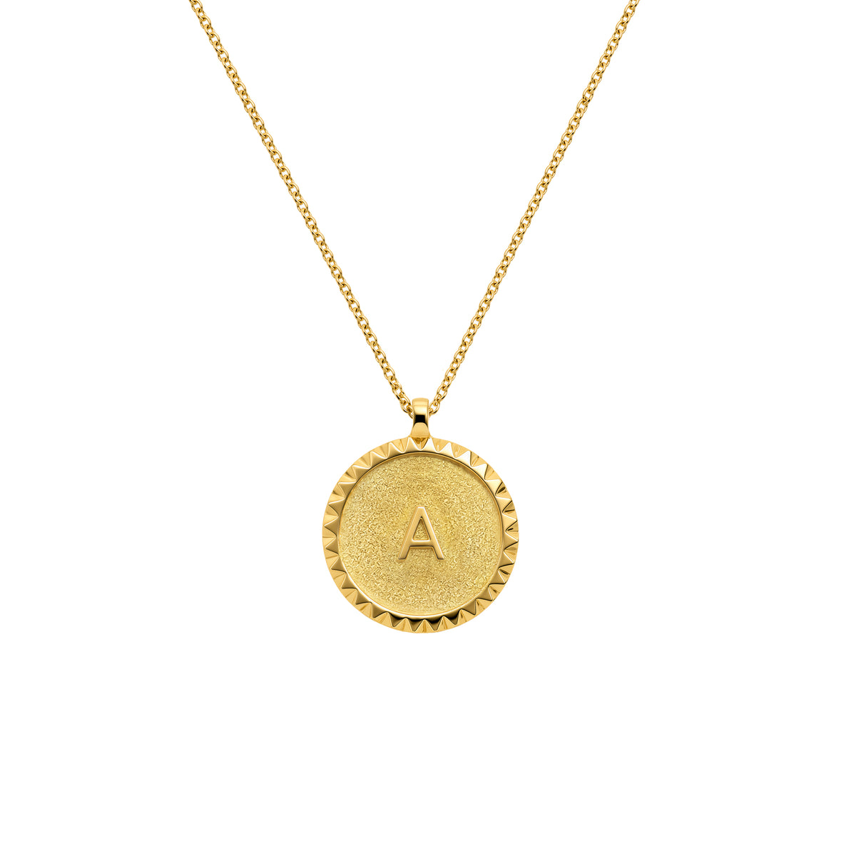 INITIAL NECKLACE GOLD 14K