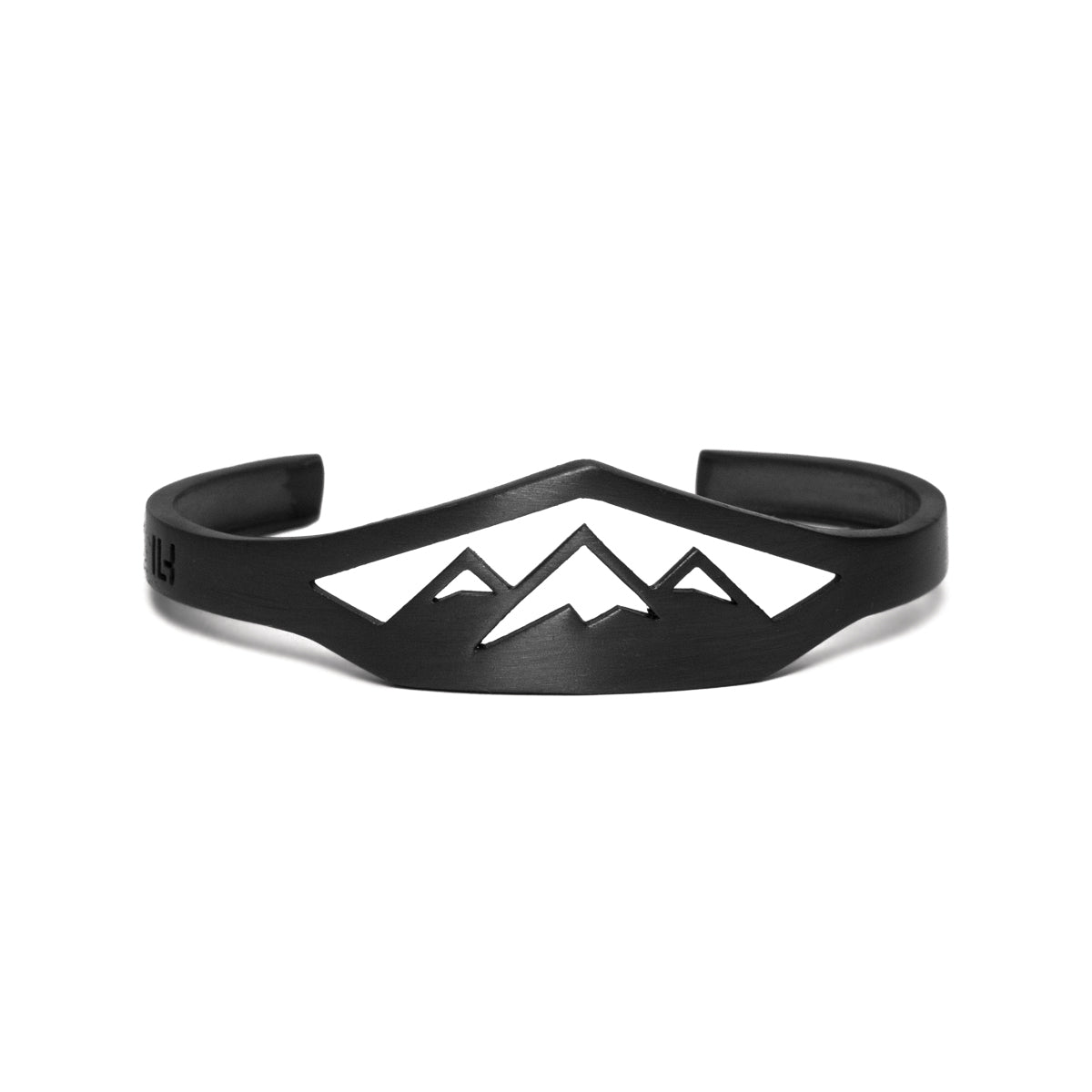 MOUNTAINS CUFF / SOLID SILVER 925 / BLACK PLATINUM PLATED