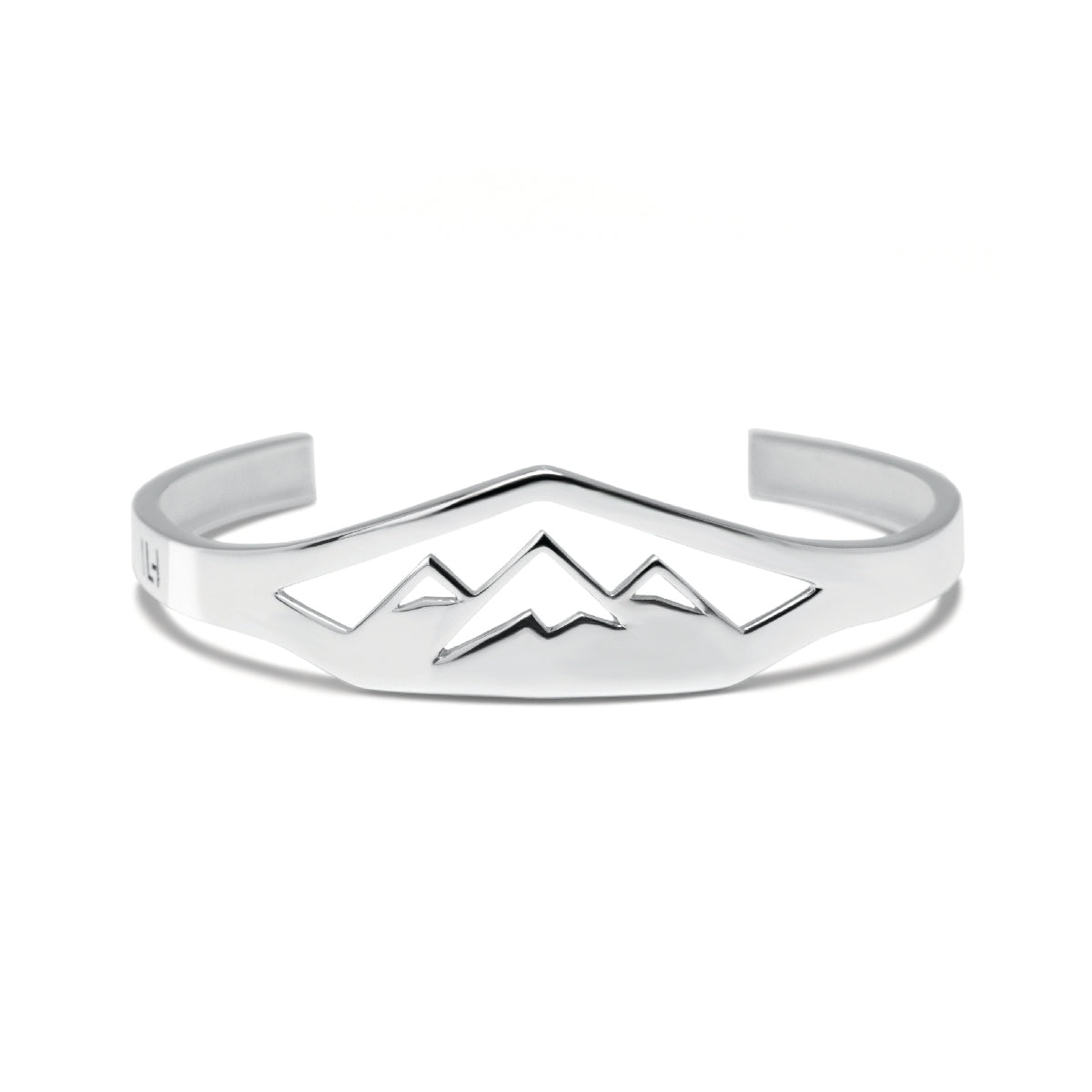 MOUNTAINS CUFF / SOLID SILVER 925 / PLATINUM PLATED