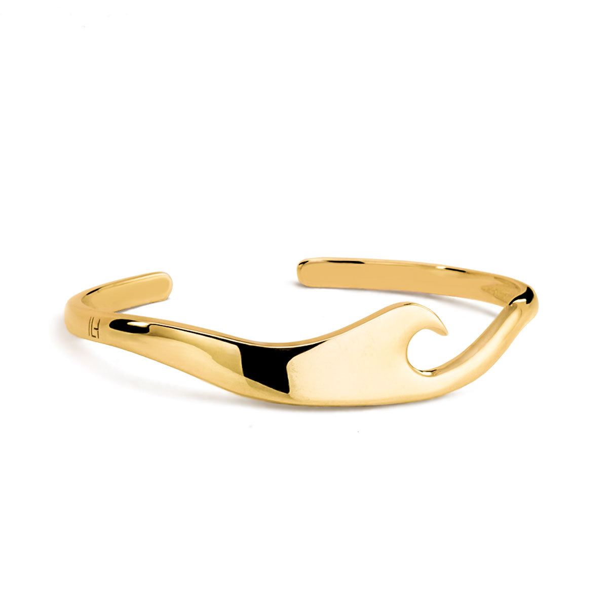 THE WAVE CUFF GOLD PLATED