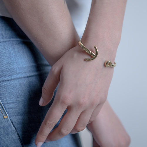 ANCHOR CUFF / SILVER 925 /GOLD PLATED
